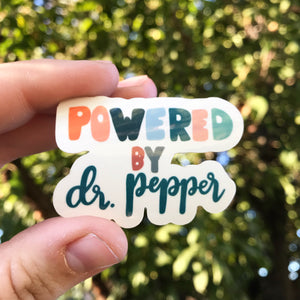 Powered By Dr Pepper Sticker