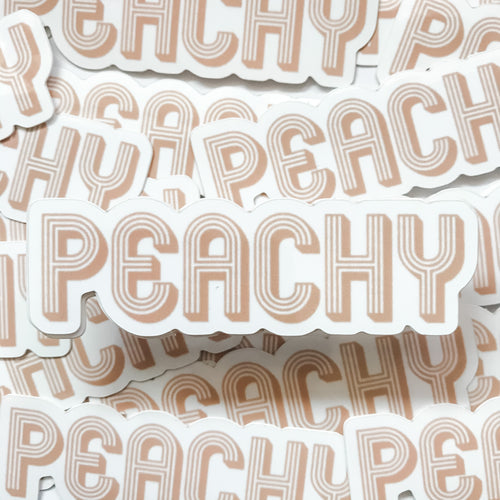 Peachy Sticker