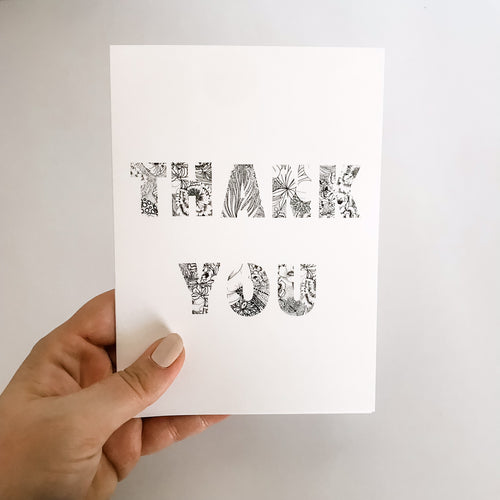 Floral Thank You Card