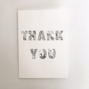 Floral Thank You Card